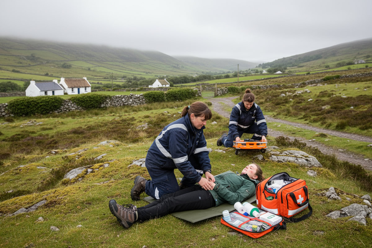 Remote and Rural First Aid in Ireland practical guide image for Irish first aid training context