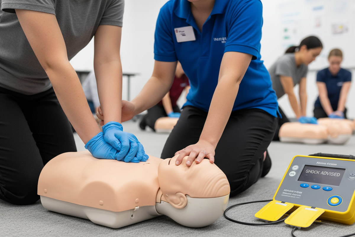 Cardiac First Response Community (CFR-C) first aid course visual for Irish workplace and community training
